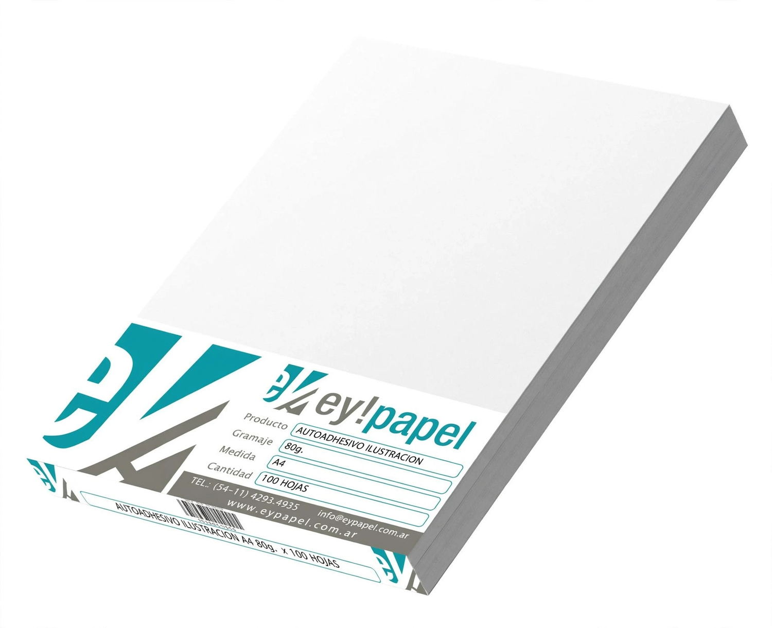 PAPEL ILUSTRACION AUTOADHESIVO A4 80 GRS X 100 EY PAPEL