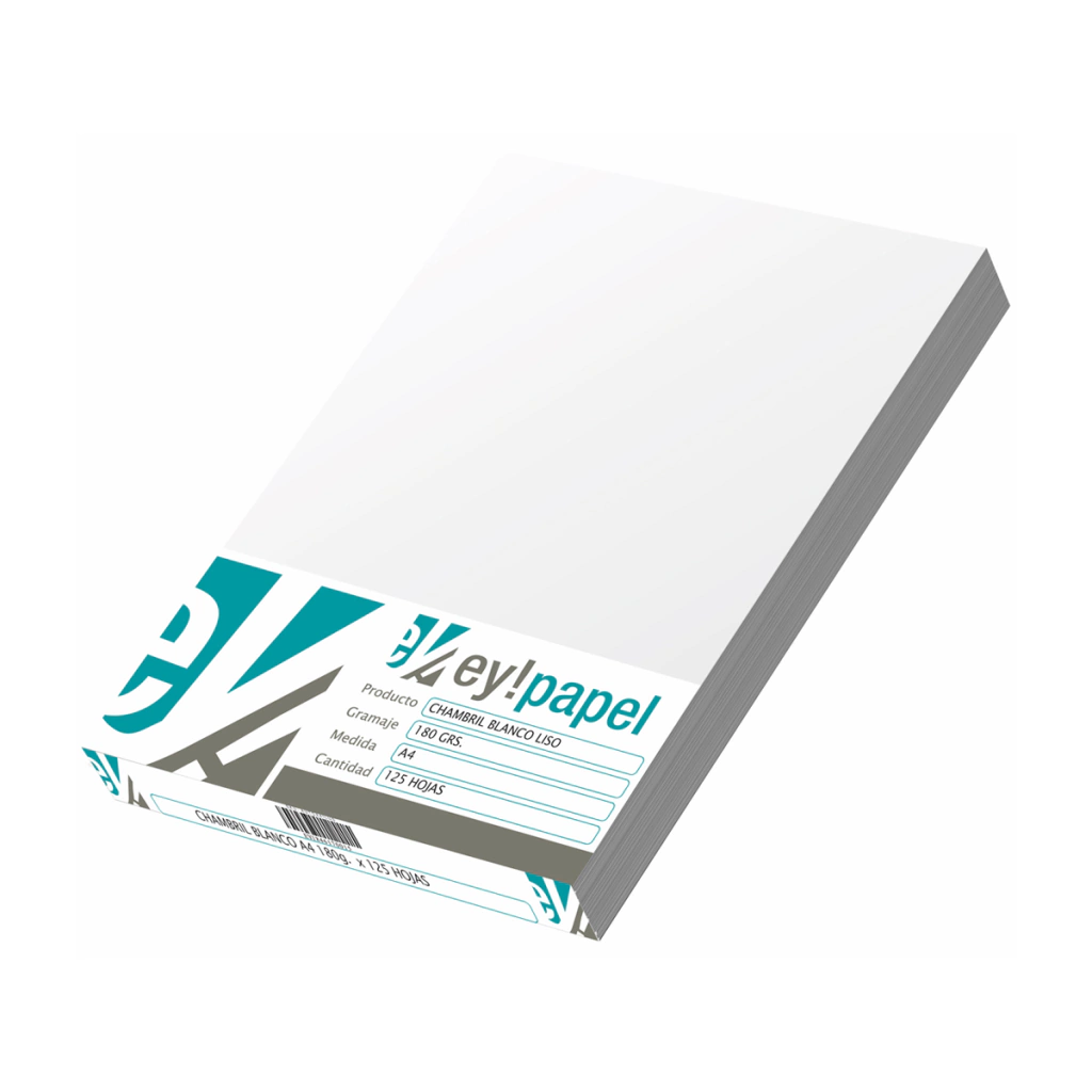 OPALINA BLANCA A4 180G X 125 HOJAS EY PAPEL