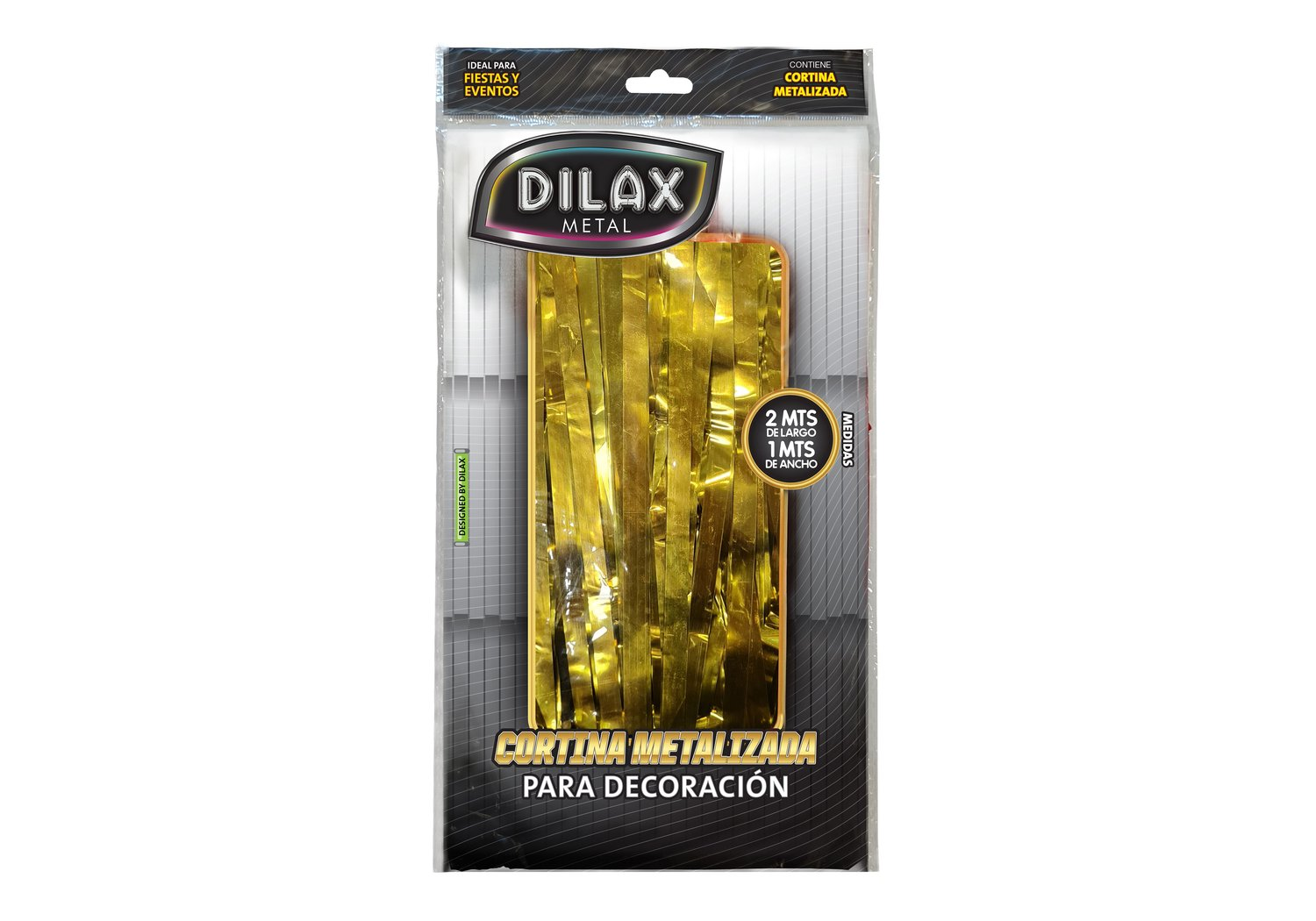 CORTINA METAL LISO ORO DILAX 72836