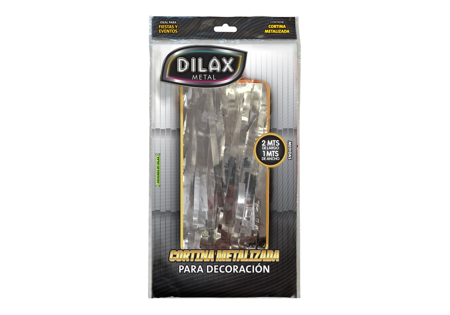 CORTINA METAL LISO PLATA DILAX 72843