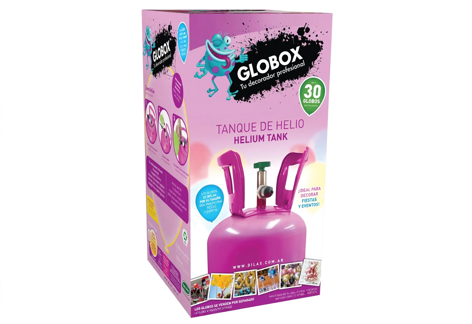 TANQUE HELIO GLOBOX (INFLA APROX. 30 GLOBOS DE 9")