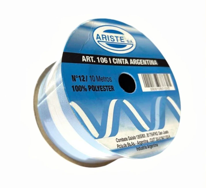 CINTA BANDERA TELA N12 (50MM) X ROLLO 10 MTS