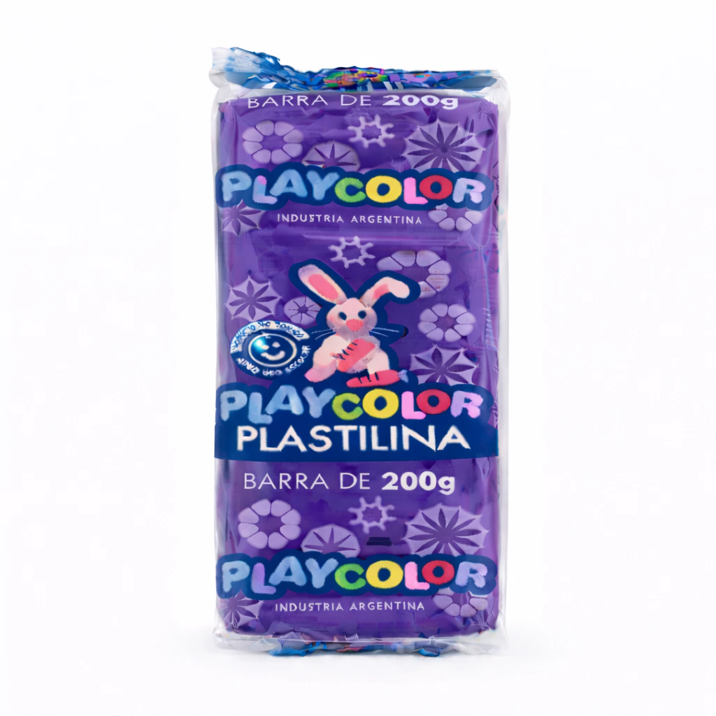PLASTILINA PLAYCOLOR BARRA * 200 GS VIOLETA