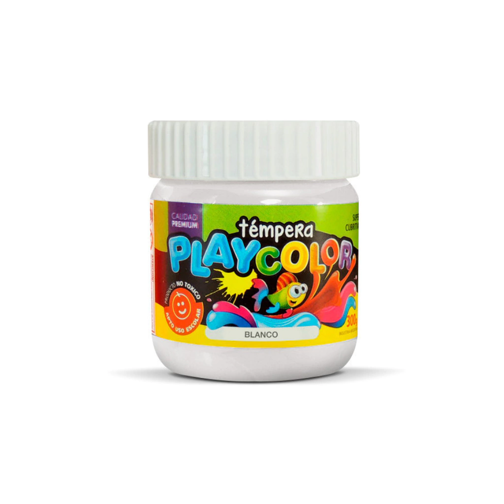 TEMPERA PLAYCOLOR POTE 250GRS BLANCO