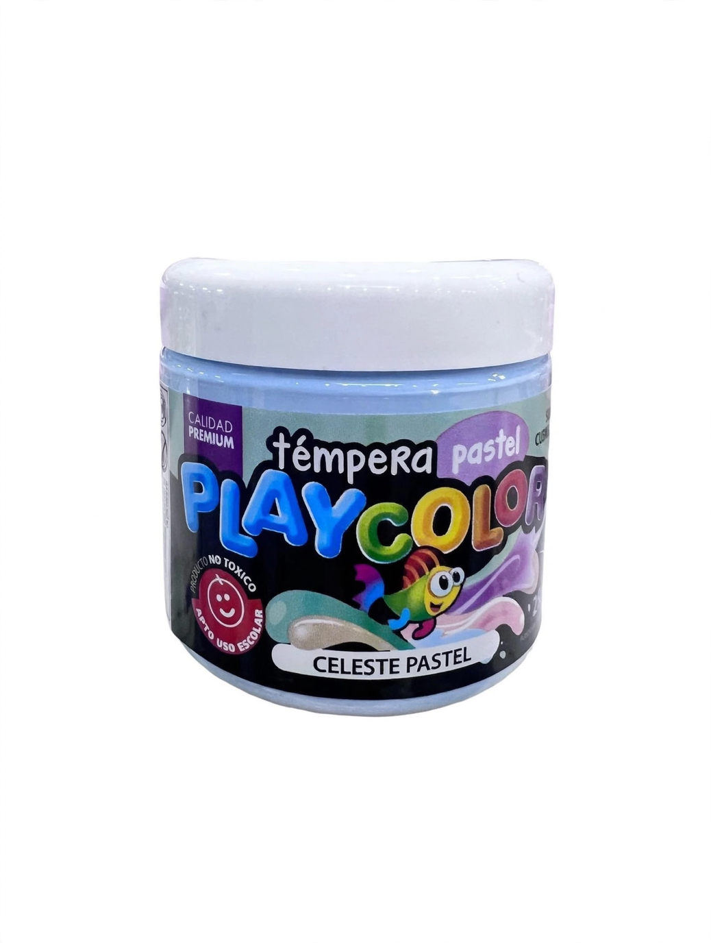 TEMPERA PLAYCOLOR POTE 250GRS CELESTE PASTEL