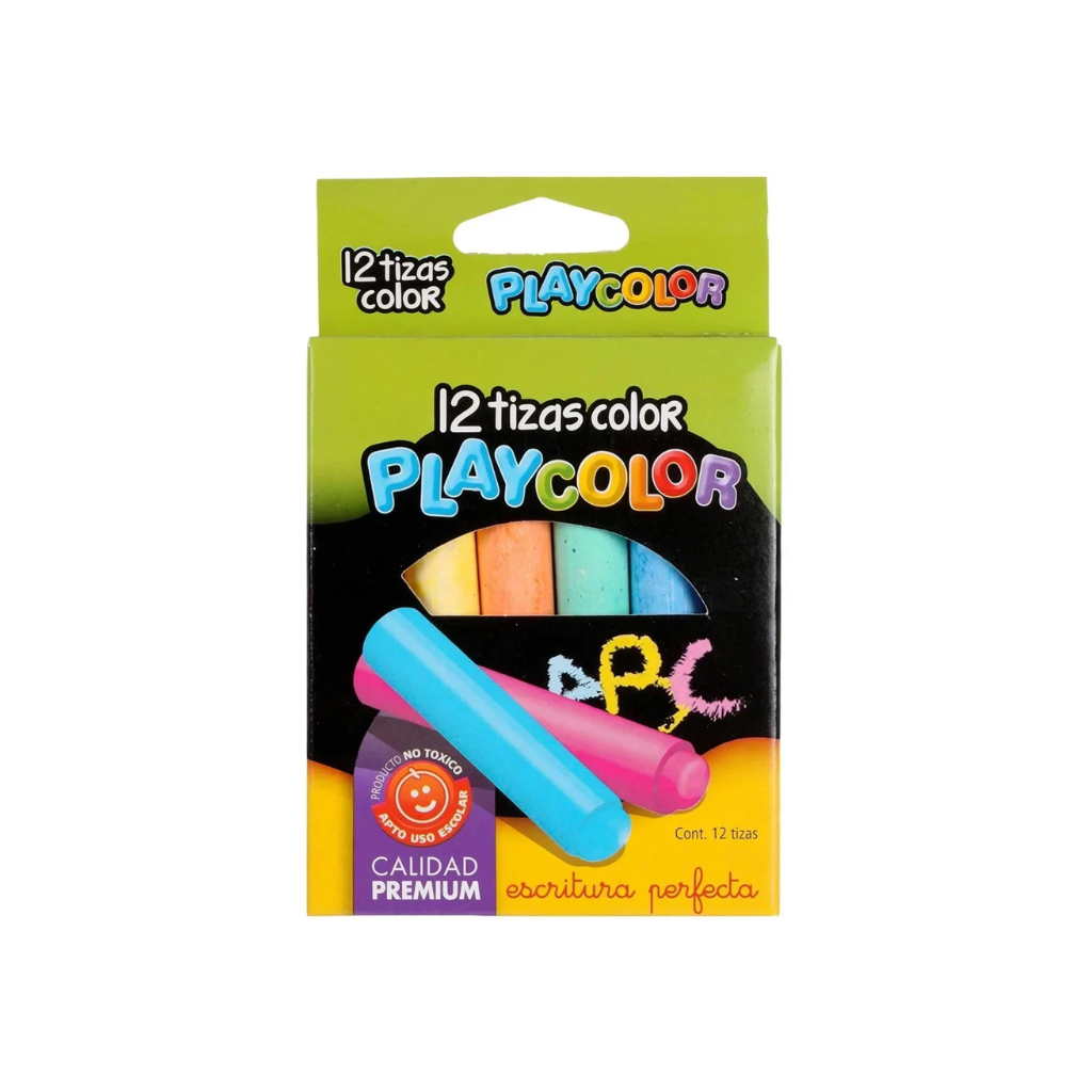 TIZA PLAYCOLOR COLOR X12 UNID.