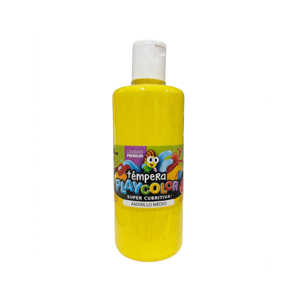 TEMPERA PLAYCOLOR POTE 750GRS AMARILLO MEDIO