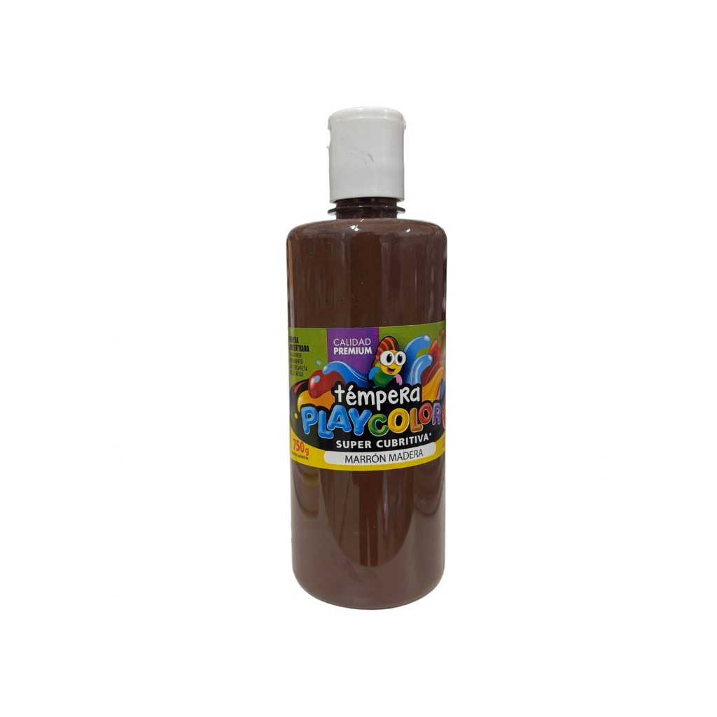 TEMPERA PLAYCOLOR POTE 750GRS MARRON