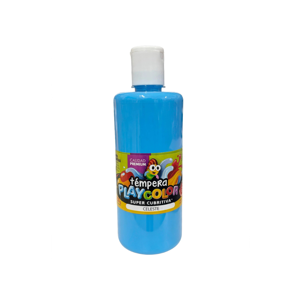 TEMPERA PLAYCOLOR POTE 750GRS CELESTE