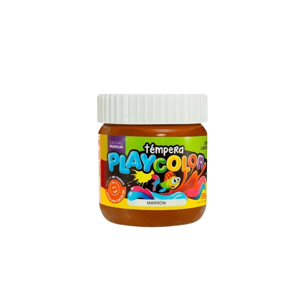 TEMPERA PLAYCOLOR POTE 250GRS MARRON