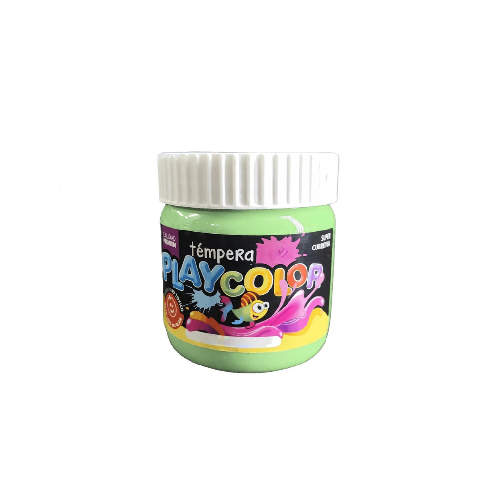 TEMPERA PLAYCOLOR POTE 250GRS VERDE PASTEL