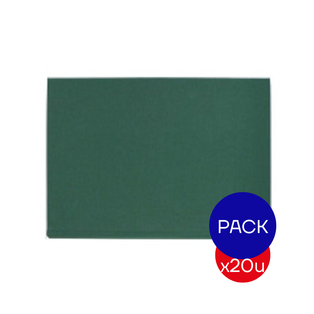 CARTULINA ESCOLAR LISA 45X63CM X PAQ X 20 UNI VERDE INGLES