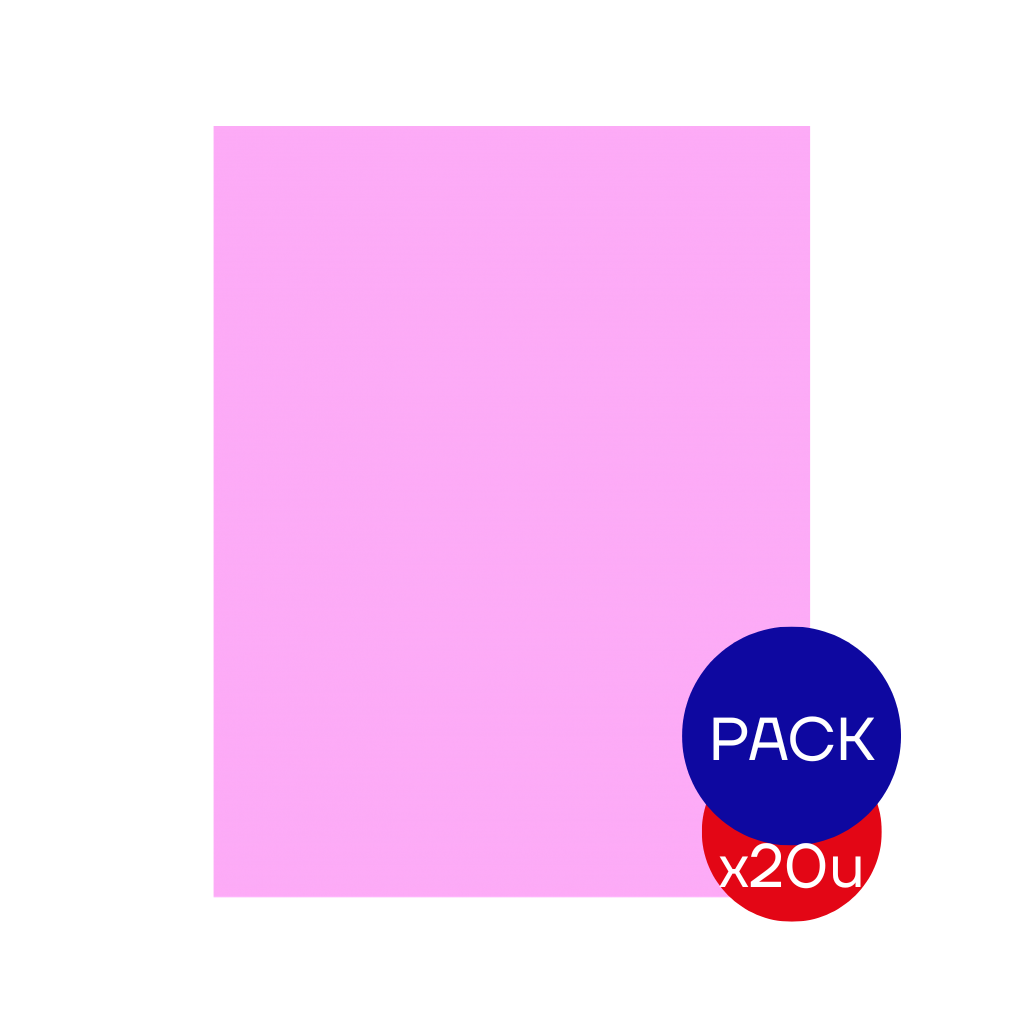CARTULINA LISA PASTEL LILA 45X63CM X PAQ X20 UNID.