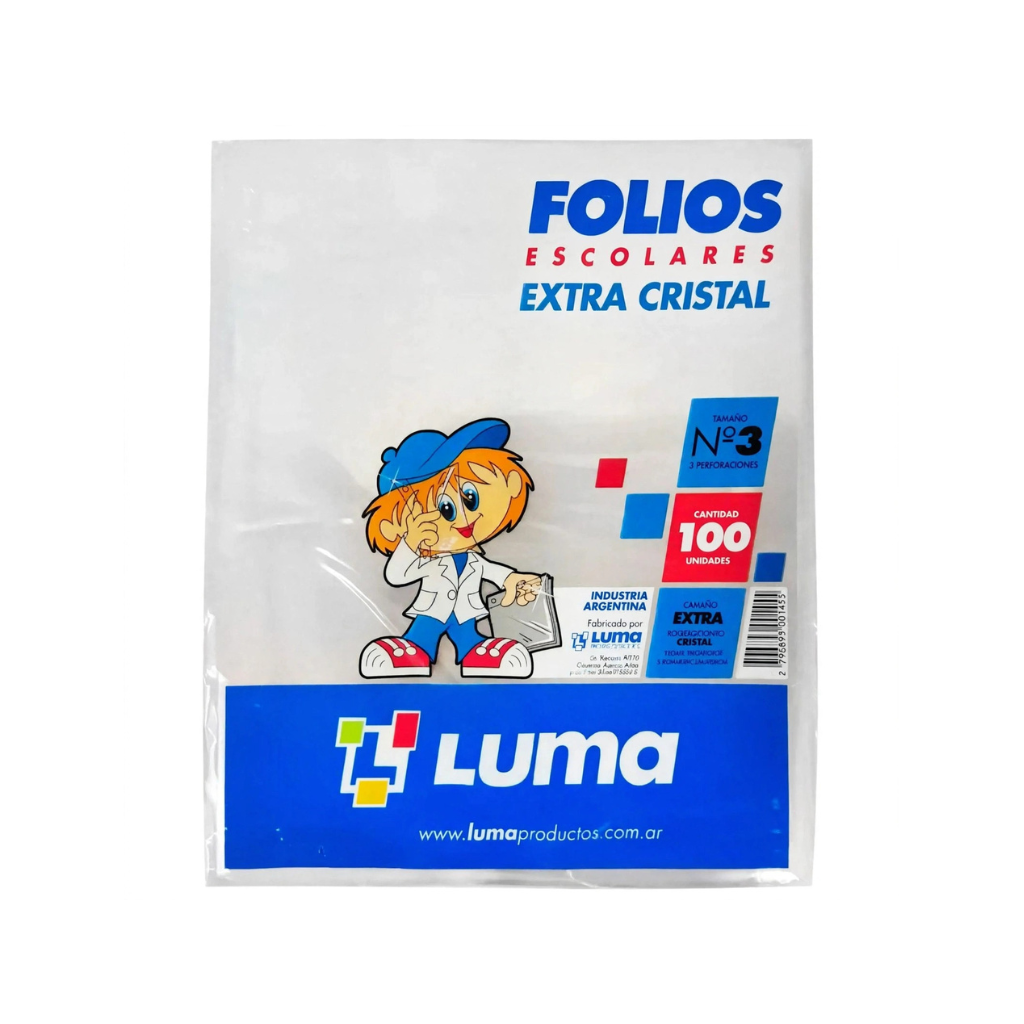 FOLIOS NRO 3 LUMA X 100 UNI