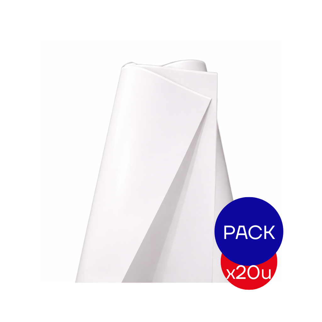 PAPEL AFICHE LISO BLANCO X PAQ X20 UNID.