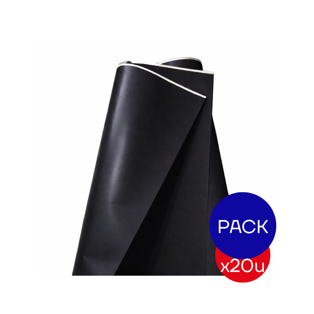 PAPEL AFICHE LISO NEGRO X PAQ X20 UNID.