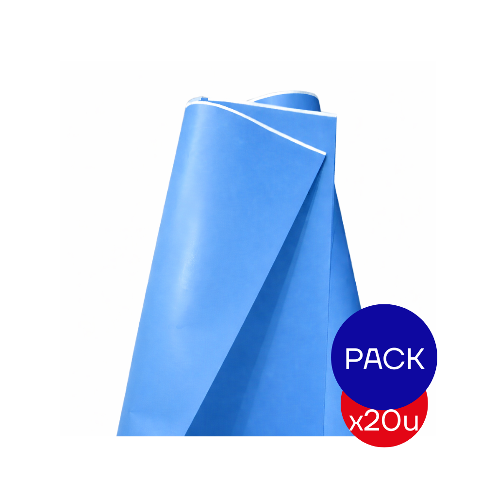 PAPEL AFICHE LISO TURQUESA X PAQ X20 UNID.