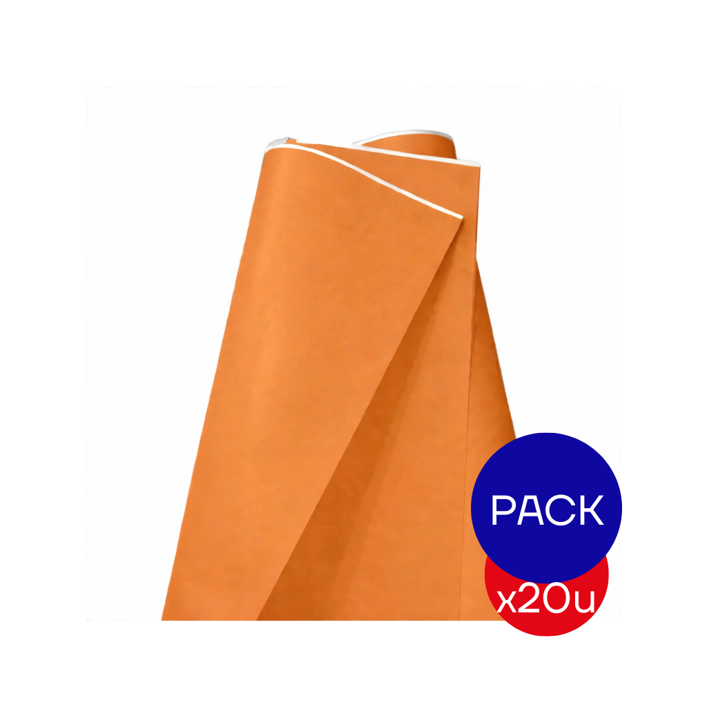 PAPEL AFICHE LISO TOSTADO X PAQ X20 UNID.