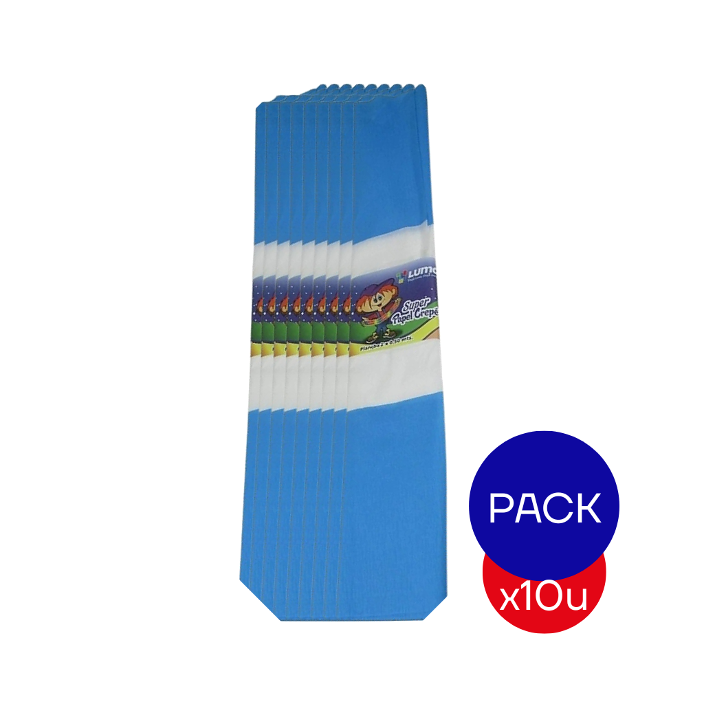 PAPEL CREPE BANDERA X PAQ X10 UNID.