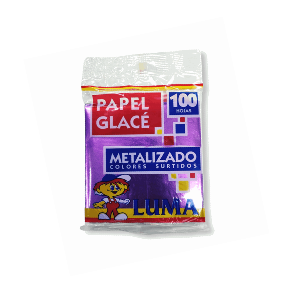 PAPEL GLACE METALIZADO TACO X 100 HJS