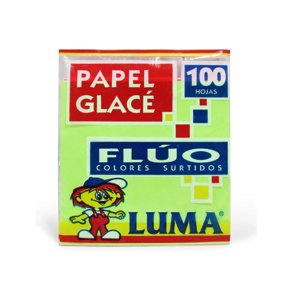 PAPEL GLACE FLUO TACO X 100 HJS