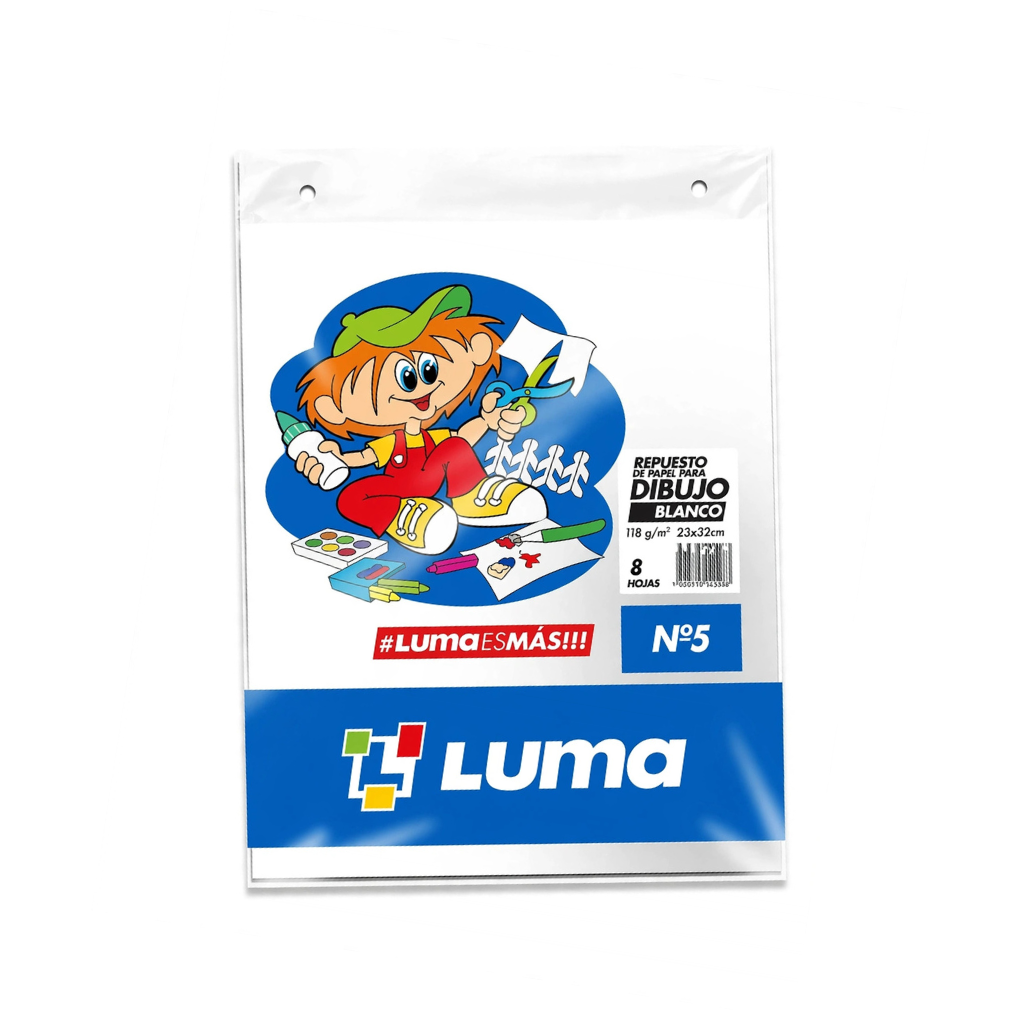 REPUESTO DIBUJO BLANCO Nº5 LUMA
