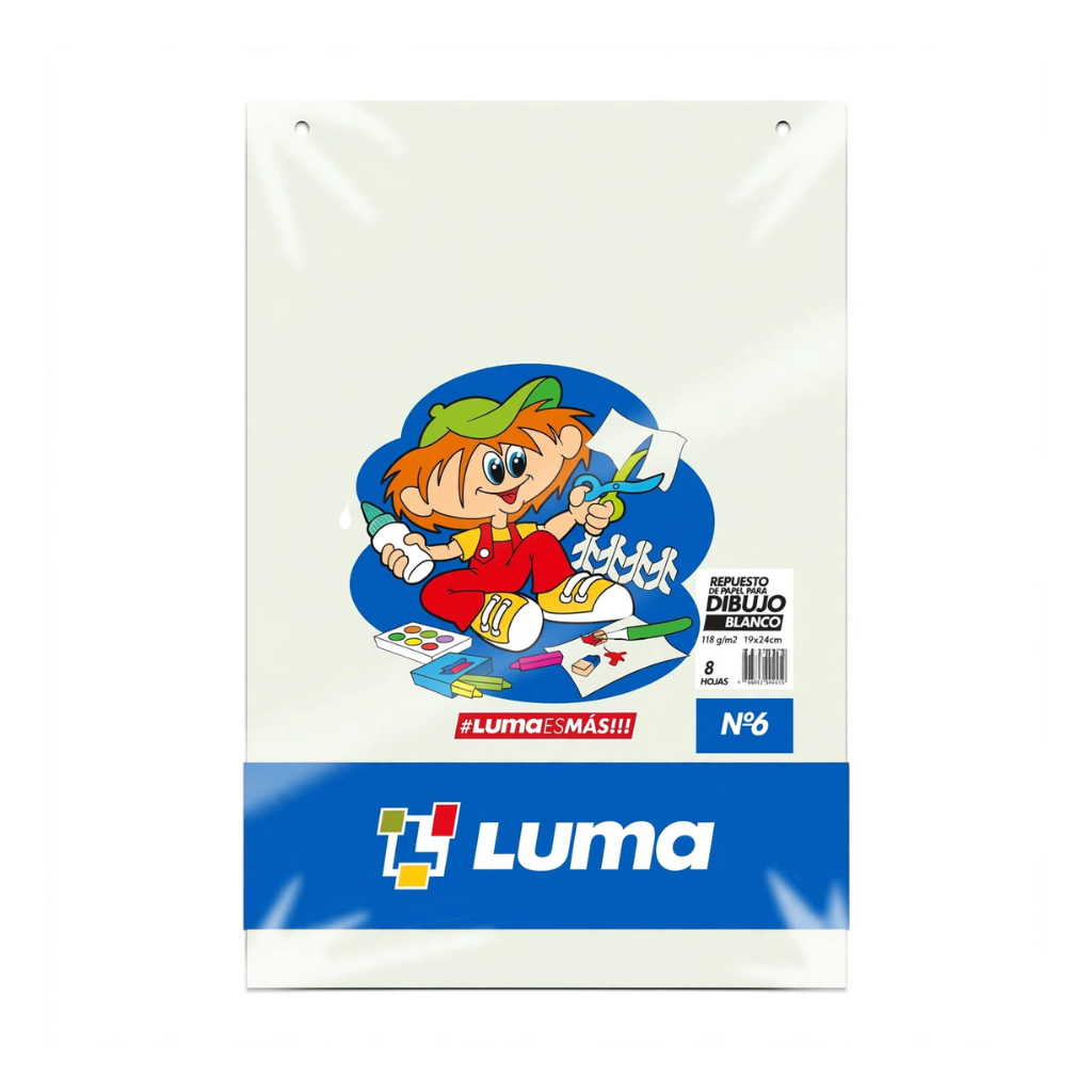 REPUESTO DIBUJO BLANCO Nº6 LUMA