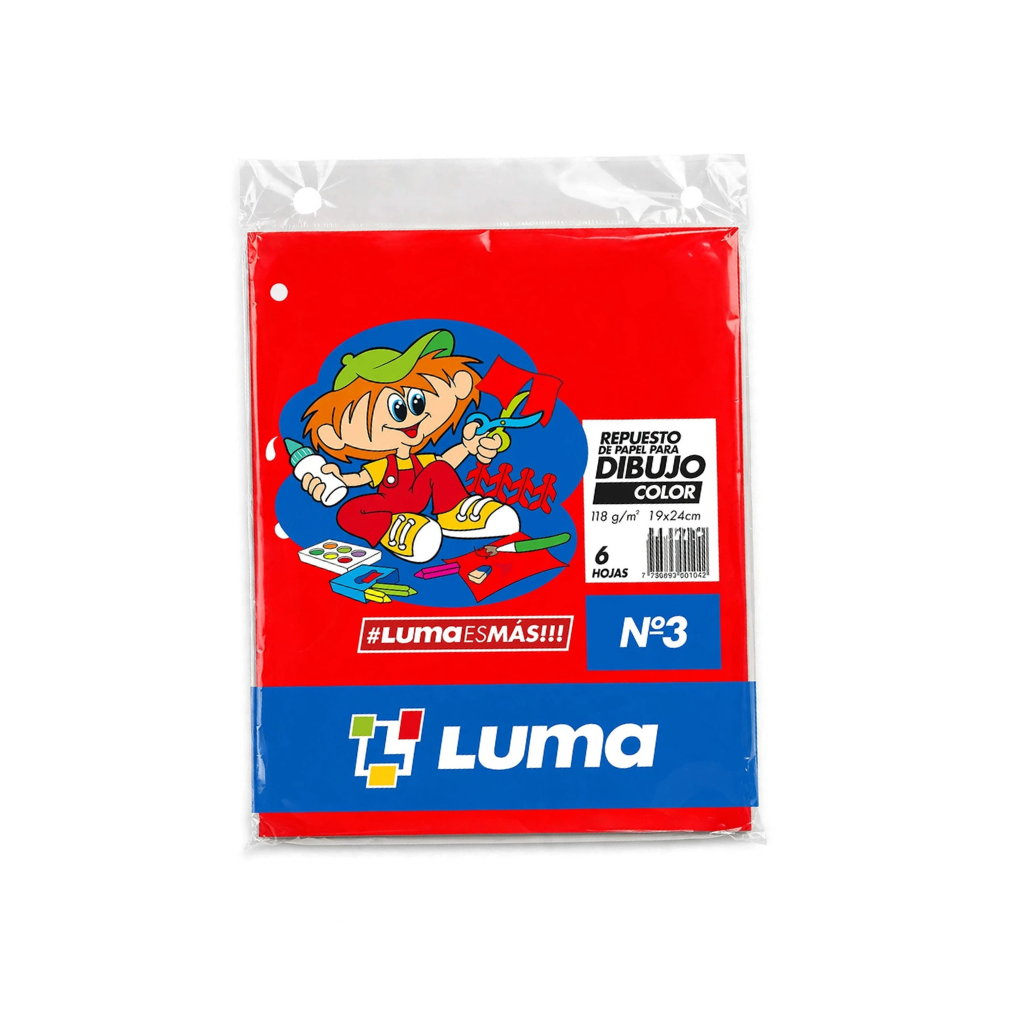 REPUESTO DIBUJO COLOR Nº3 LUMA