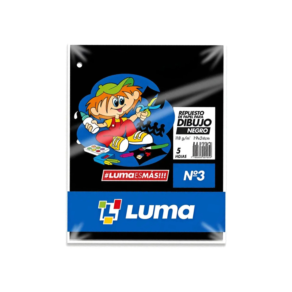 REPUESTO DIBUJO NEGRO Nº3 LUMA