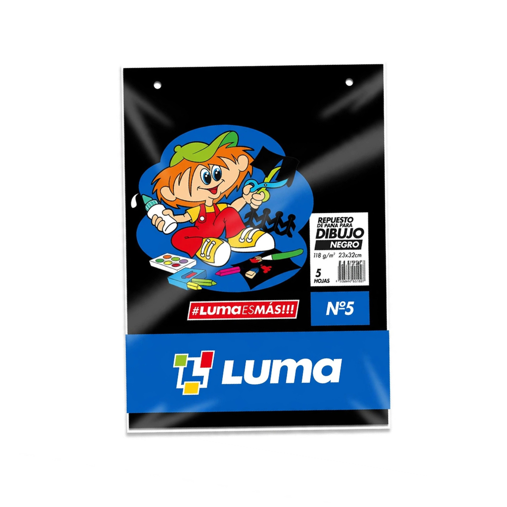 REPUESTO DIBUJO NEGRO Nº5 LUMA