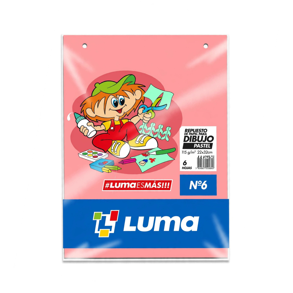 REPUESTO DIBUJO PASTEL Nº6 LUMA