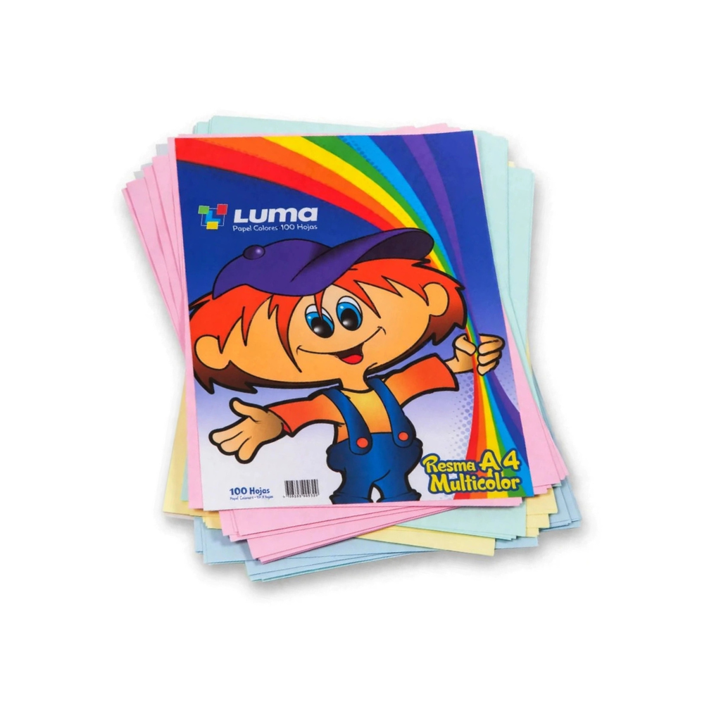 RESMA A4 MULTICOLOR X 100 HJS 75 GRS