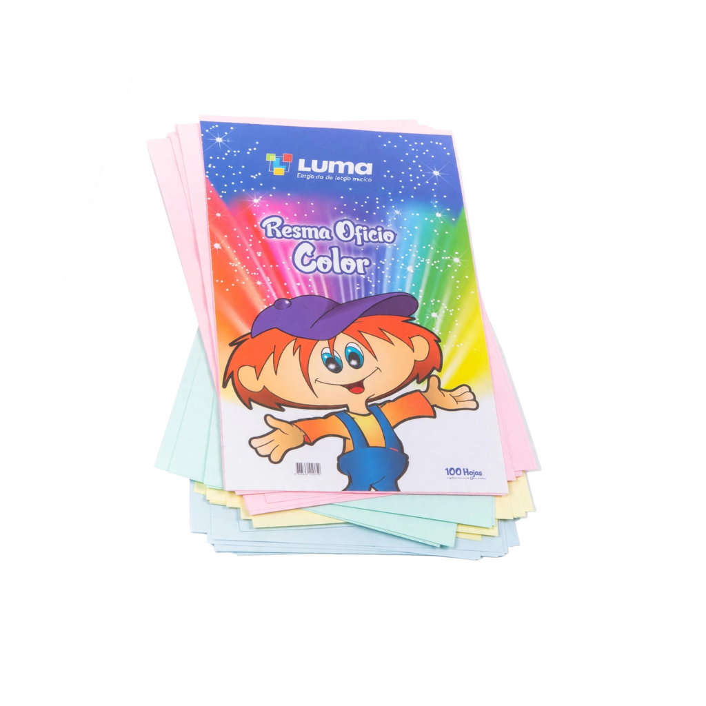 RESMA OFICIO MULTICOLOR X 100 HJS 75 GRS