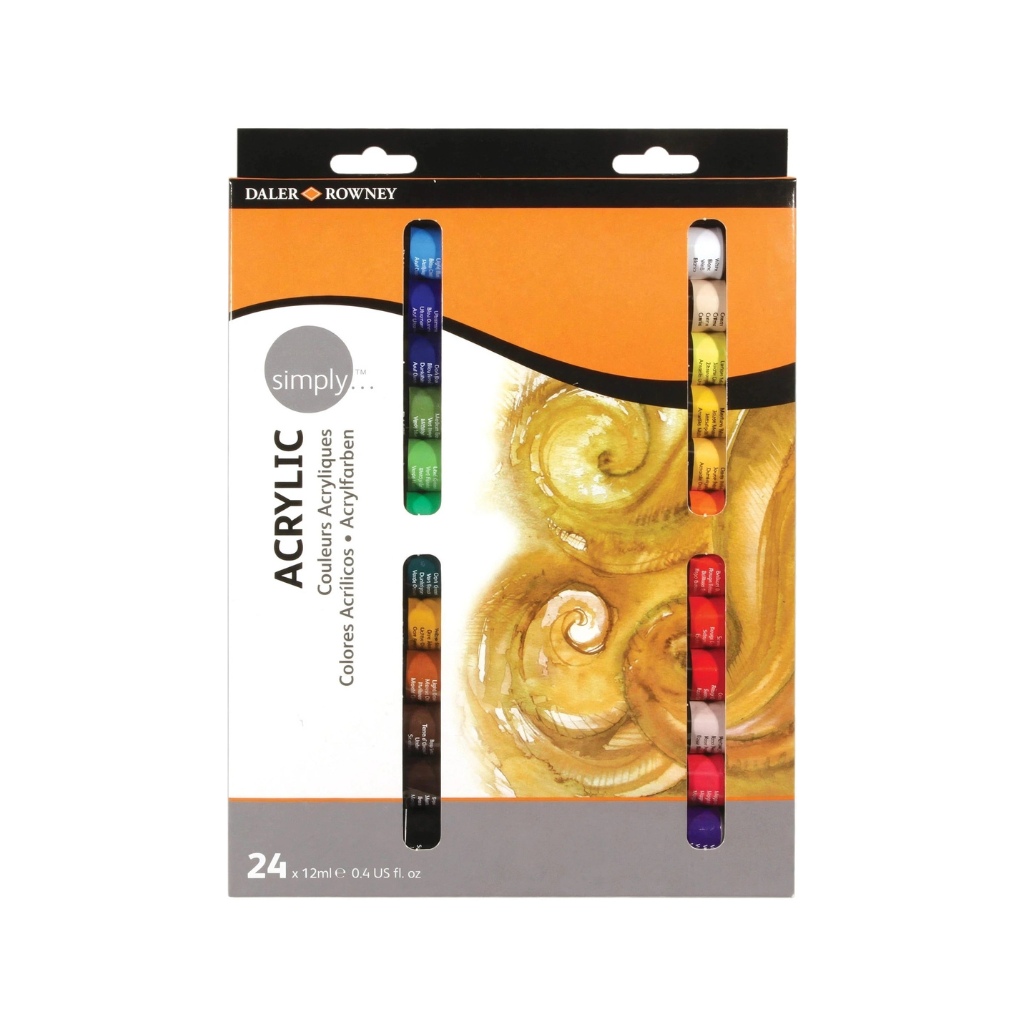 ACRILICO SIMPLY 12ML SET X24 COLOR