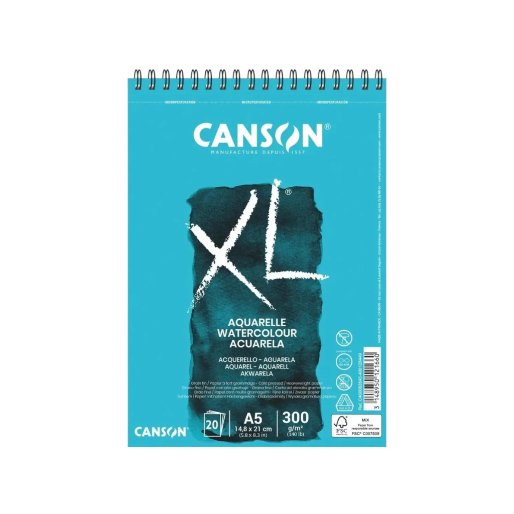 BLOCK CANSON XL ESP AQUARELLE 300 GRS A5