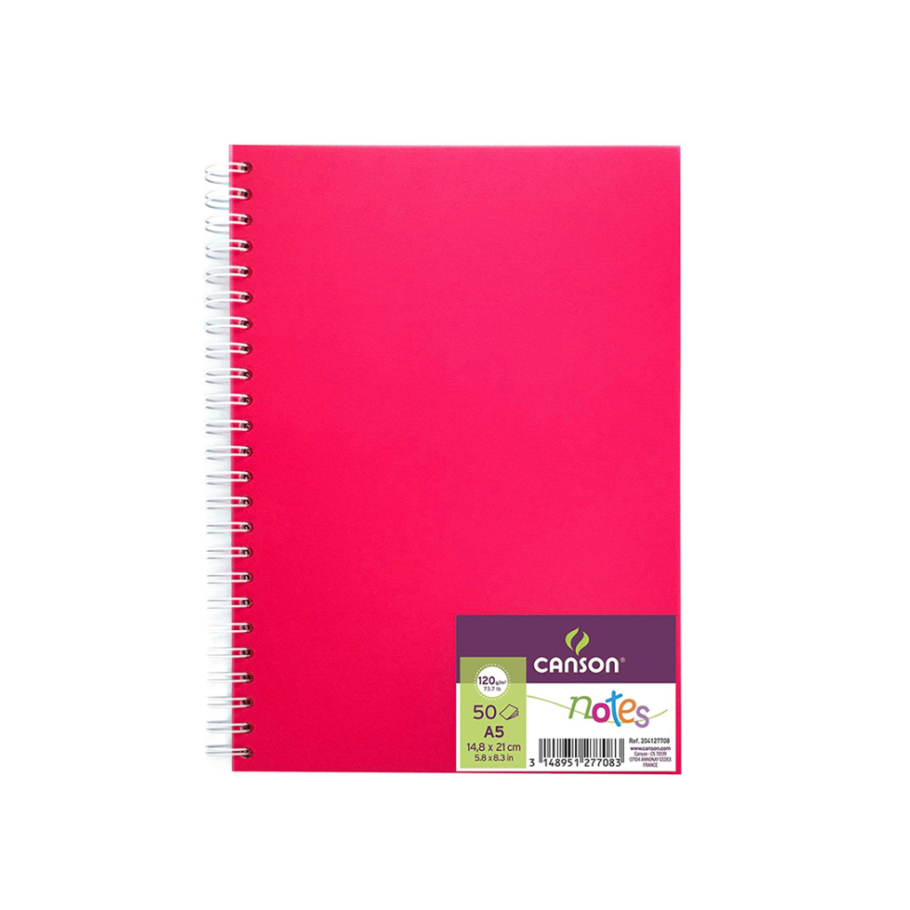CUADERNO ALBUM CANSON NOTES 50H 120G A5 FUCSIA