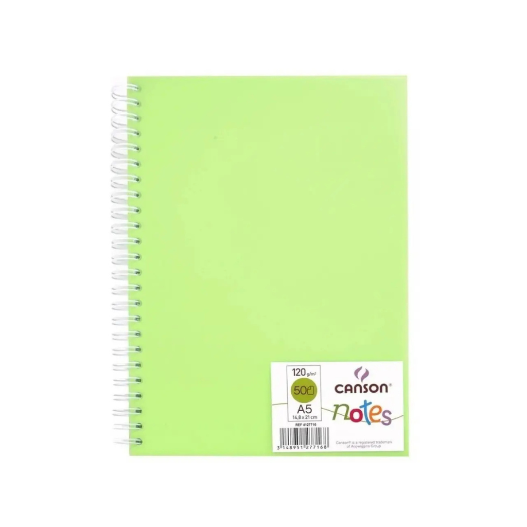 CUADERNO ALBUM CANSON NOTES 50H 120G A5 VERDE