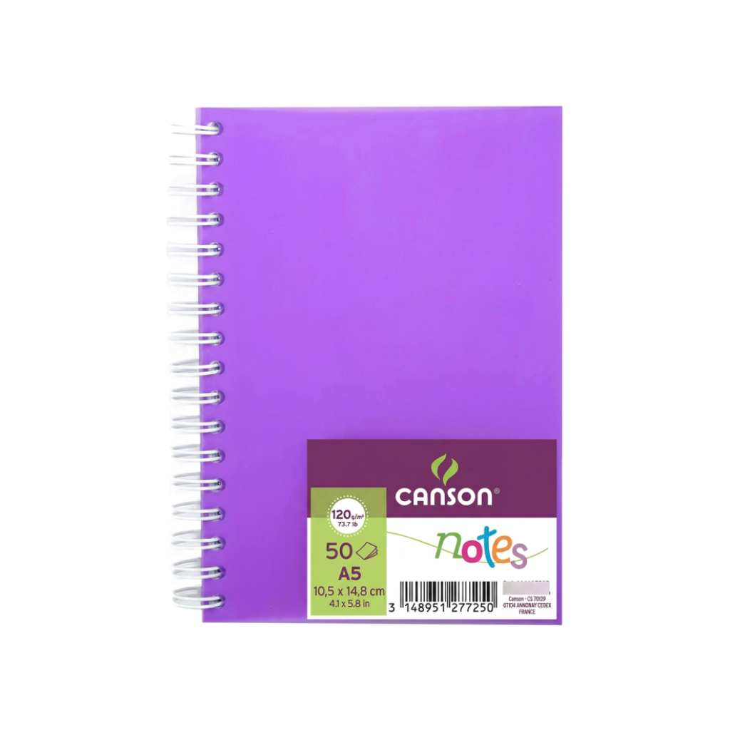 CUADERNO ALBUM CANSON NOTES 50H 120G A5 VIOLETA