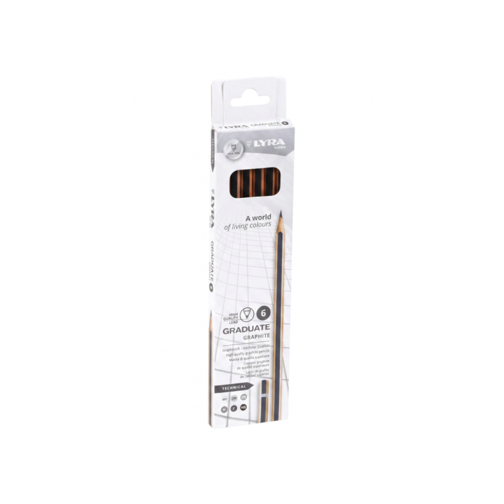 LAPIZ GRAFITO LYRA GRADUATE X 6 SERIE H L1171062