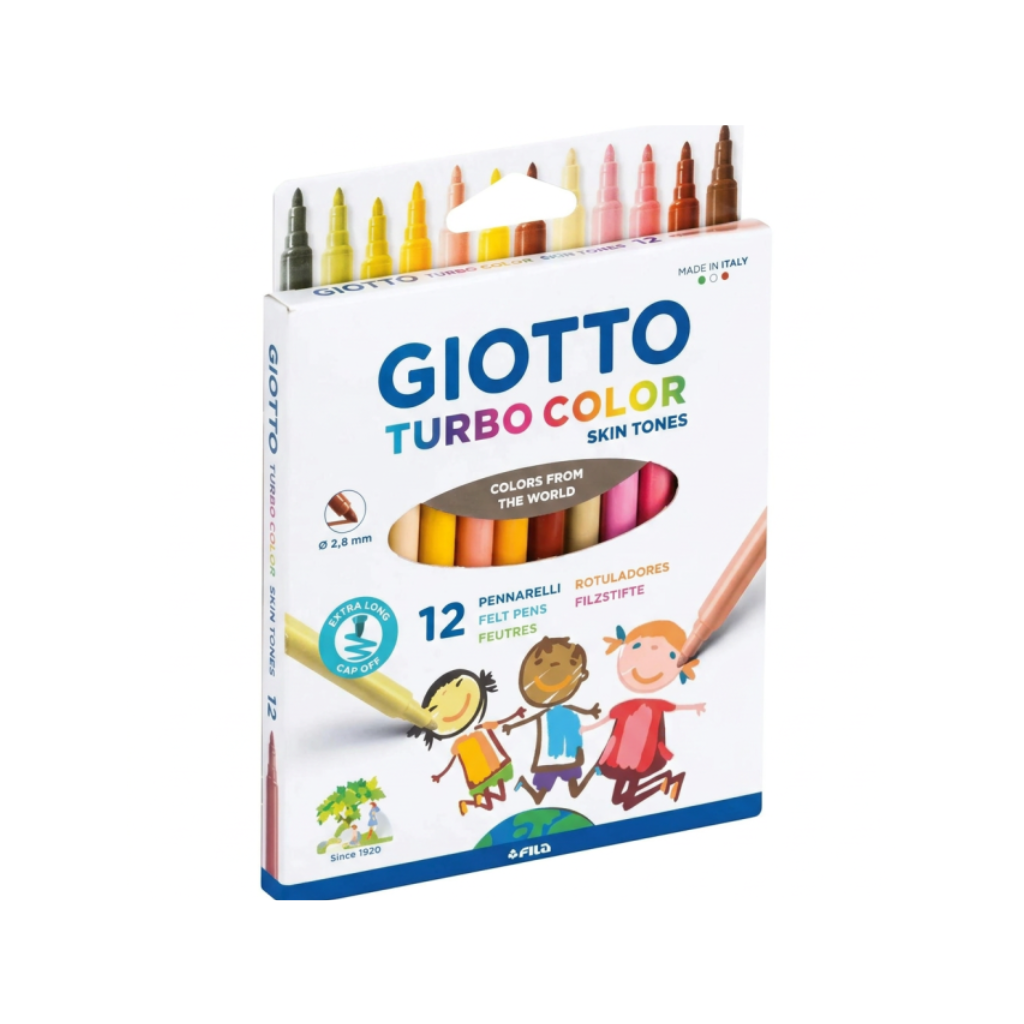 MARCADORES GIOTTO TURBO COLOR SKINTONES X 12