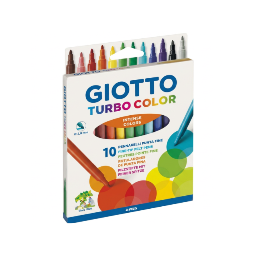 MARCADORES GIOTTO TURBO COLOR X 10