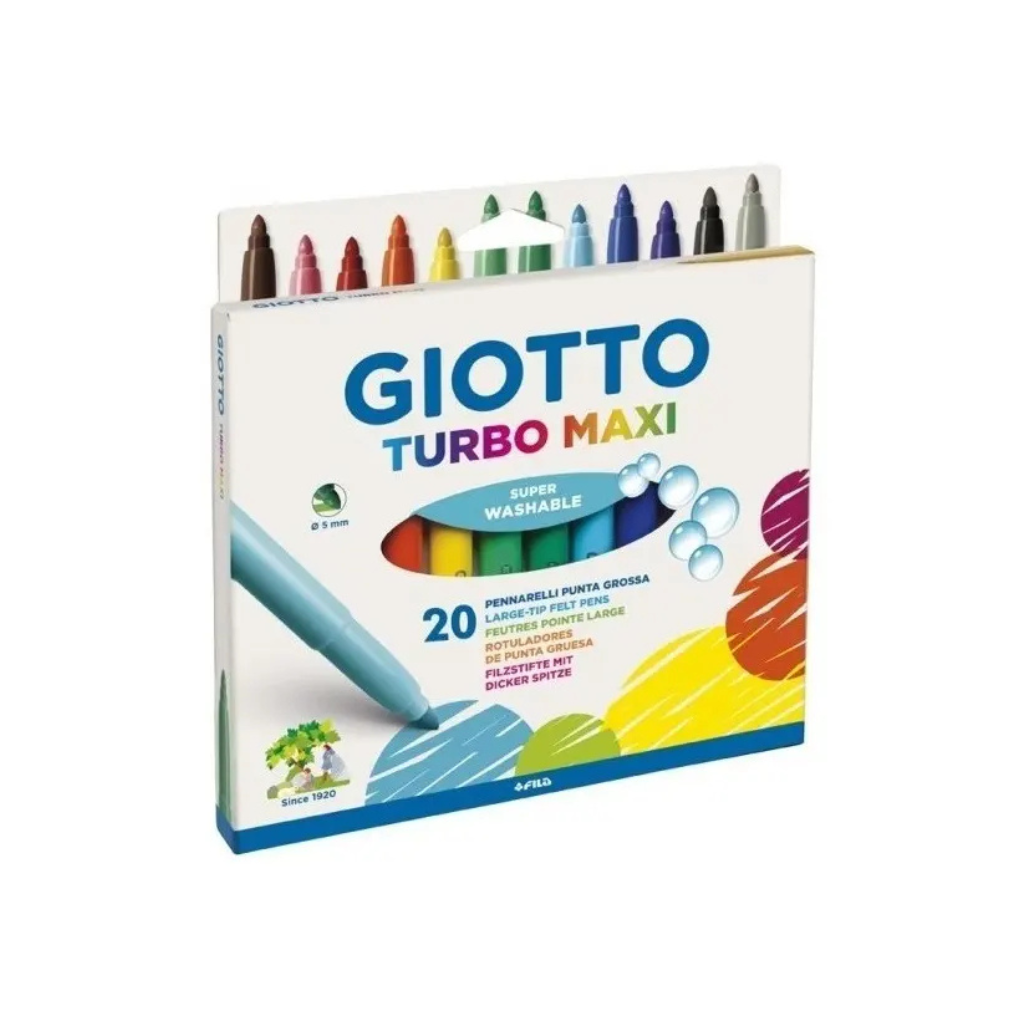 MARCADORES GIOTTO TURBO MAXI X 20