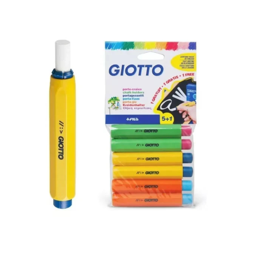 SET PORTA TIZA GIOTTO X 5