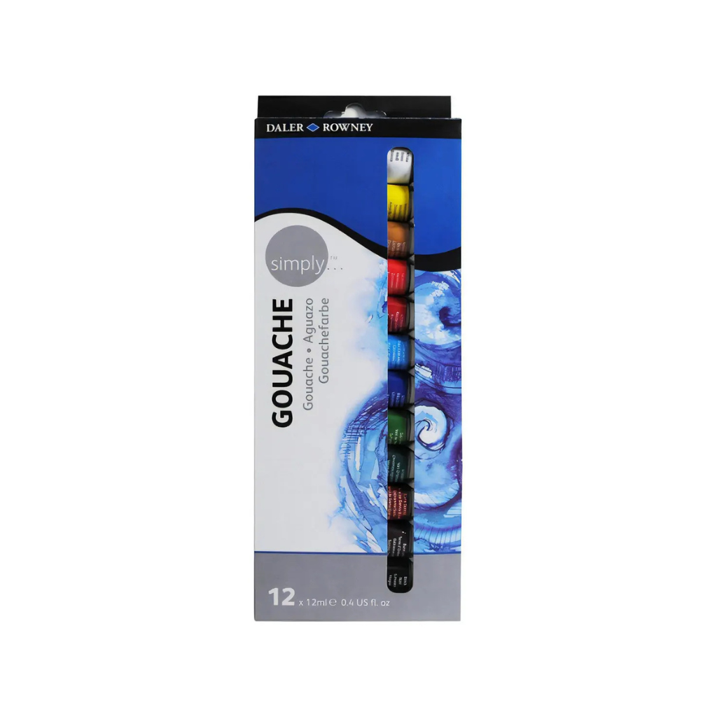 TEMPERA SIMPLY 12ML SET X12 COLOR 084510