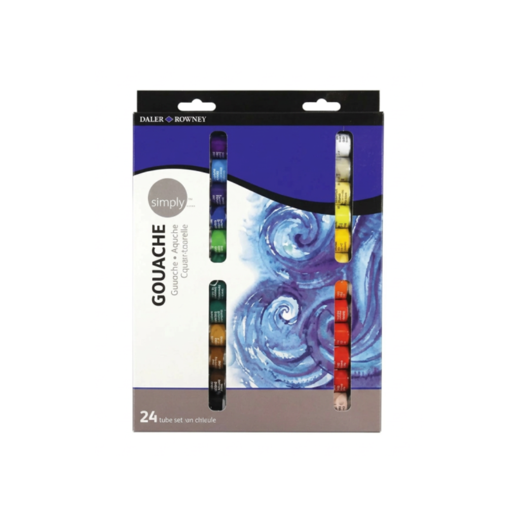 TEMPERA SIMPLY 12ML SET X24 COLOR 084527