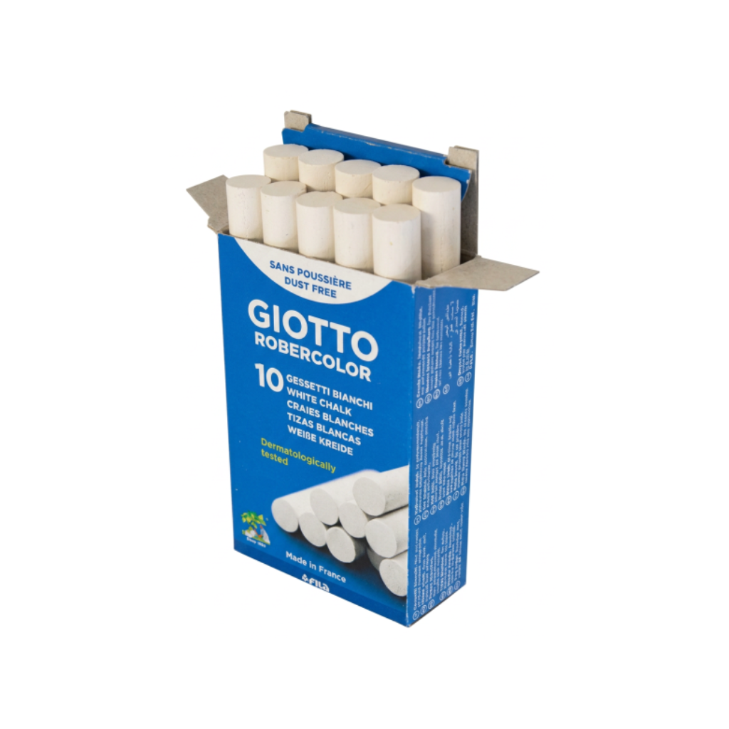 TIZA GIOTTO ROBERCOLOR BLANCA X 10