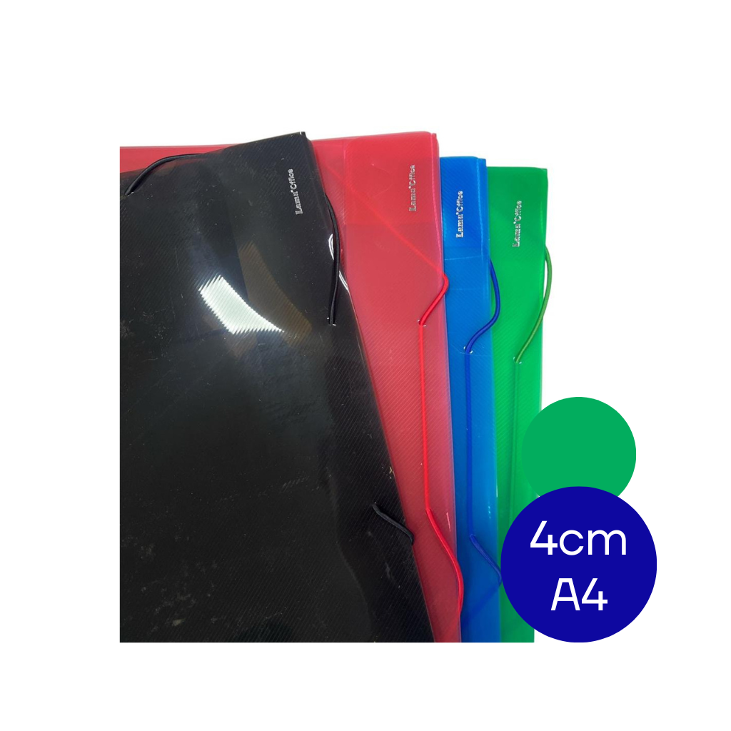 CAJA ARCHIVO PLASTICA A4 4CM VERDE DC403CA5