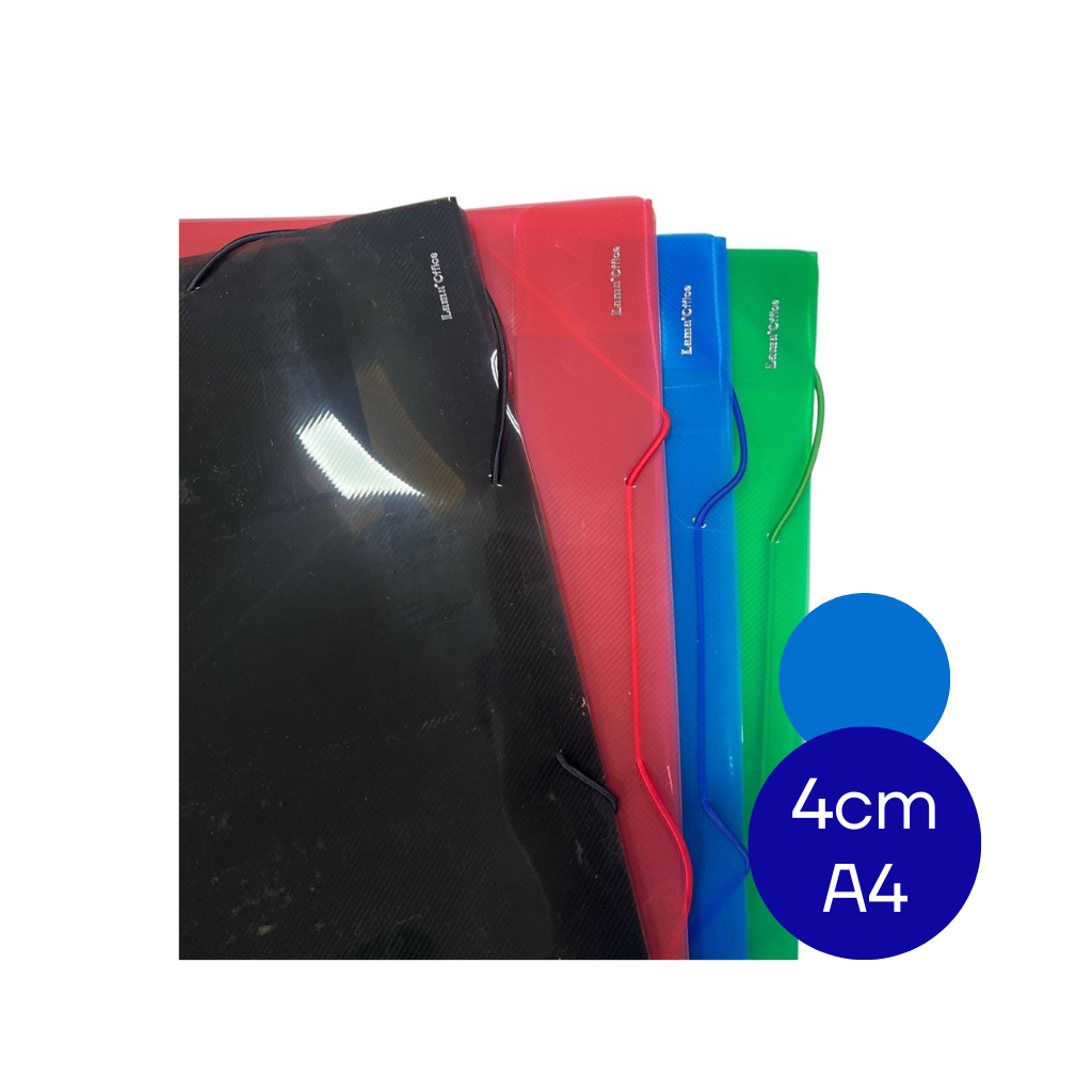 CAJA ARCHIVO PLASTICA A4 4CM AZUL DC403CA6