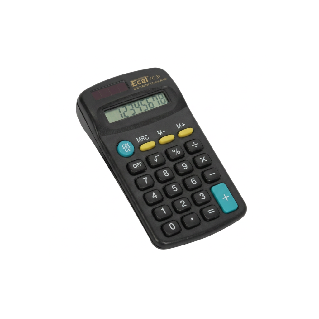 CALCULADORA ECAL TC31 8DIG BOLSILLO