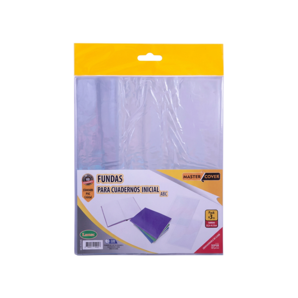 FUNDA CUADERNO ABC PVC X3 LAMA 4125X3